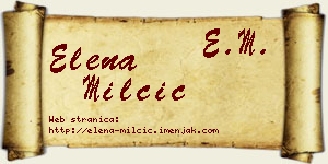 Elena Milčić vizit kartica